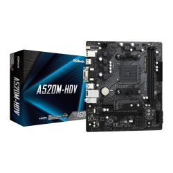 ASRock A520M-HDV Micro ATX AM4 Motherboard - DDR4, M.2, HDMI 4K ASRock A520M-HDV Micro ATX AM4 Motherboard - DDR4, M.2, HDMI 4K
